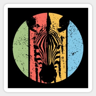 Vintage Grunge Zebra Pop Art – Distressed Safari Wildlife Tee Sticker